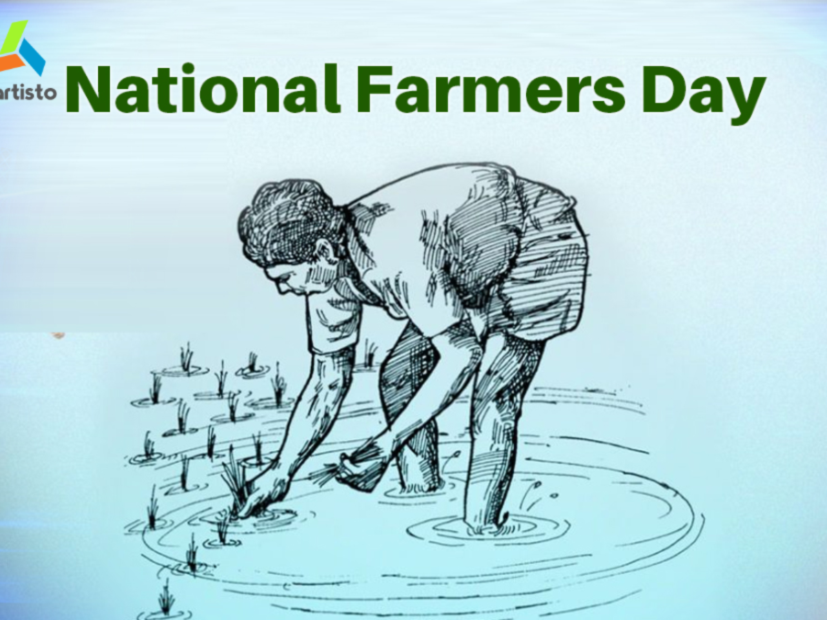 Free Psd Banner For Indian Day Kisan Diwas. Means Farmer Days Text Poster  Template - Indiater