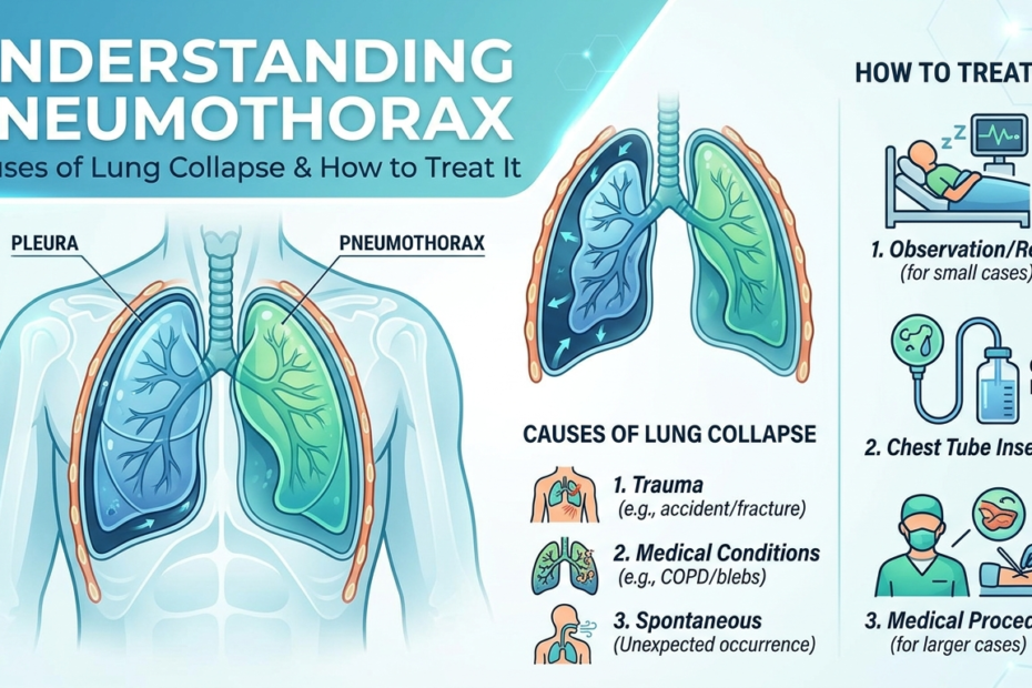 Pneumothorax lung collapse